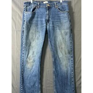 Denizen from Levi’s 285 Relaxed Jeans Men’s W34 L34 Blue – Distressed Wear